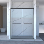 56-60"x70" Aluminum Frame Double Sliding Shower Door