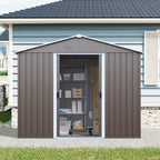 8ft x 4ft Outdoor Metal Storage Shed With Window