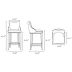 Shubert Wood Upholstered Barstool