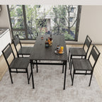 Extendable Dining Table Set with 4 Chairs
