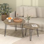 27.56'' Round Nesting Coffee Table Set of 2