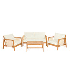 4-Piece Outdoor Sofa Set with Cushions