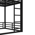 Metal Bunk Bed, Full XL over Full XL