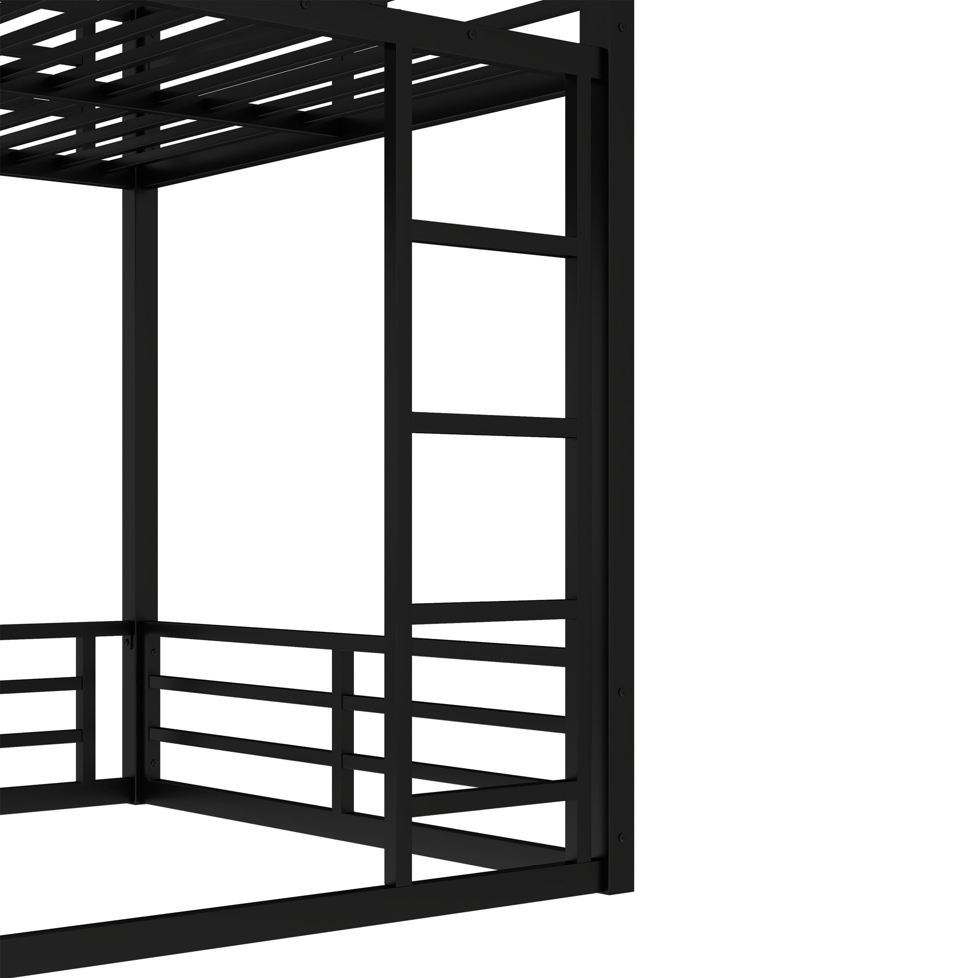 Metal Bunk Bed, Full XL over Full XL