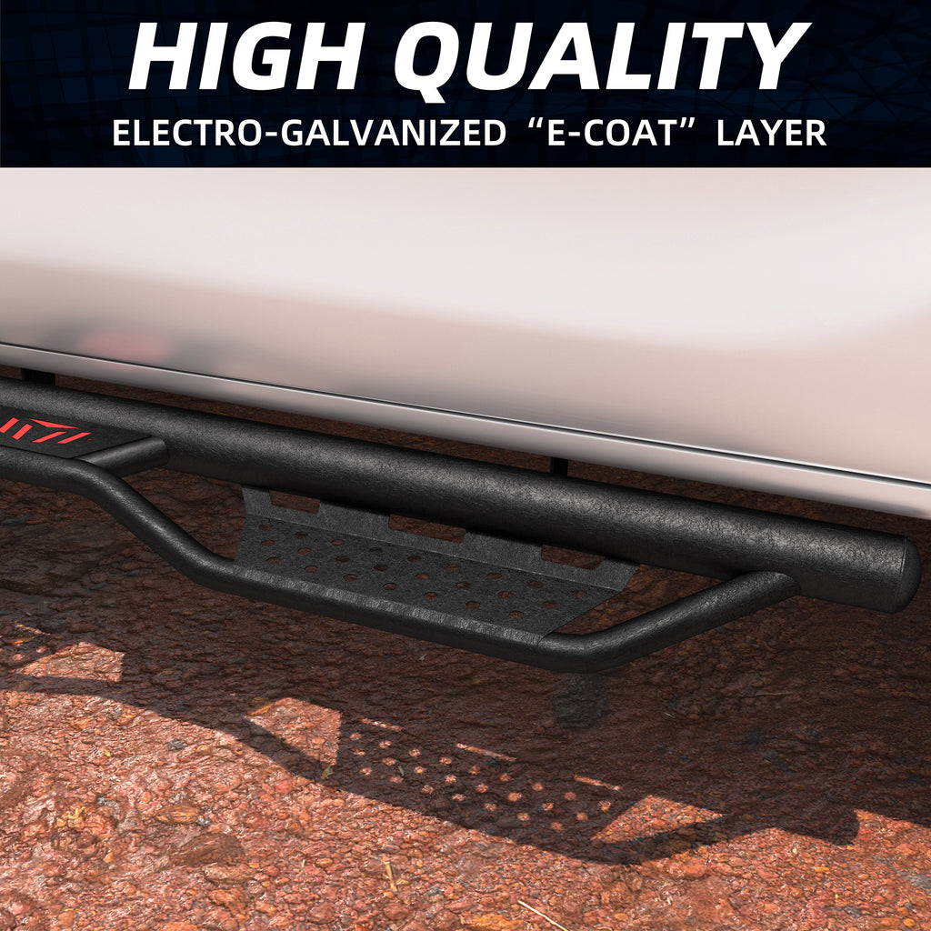 Running Boards Side Steps for 2024–2026 Toyota Tacoma Double Cab, Black or Red