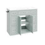 48" Mint Green Bathroom Vanity