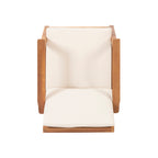 Outdoor Acacia Wood Club Chairs with Cushions