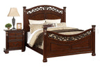 Luxurious Queen Size Bed 2x Nightstands 3pc Bedroom Set