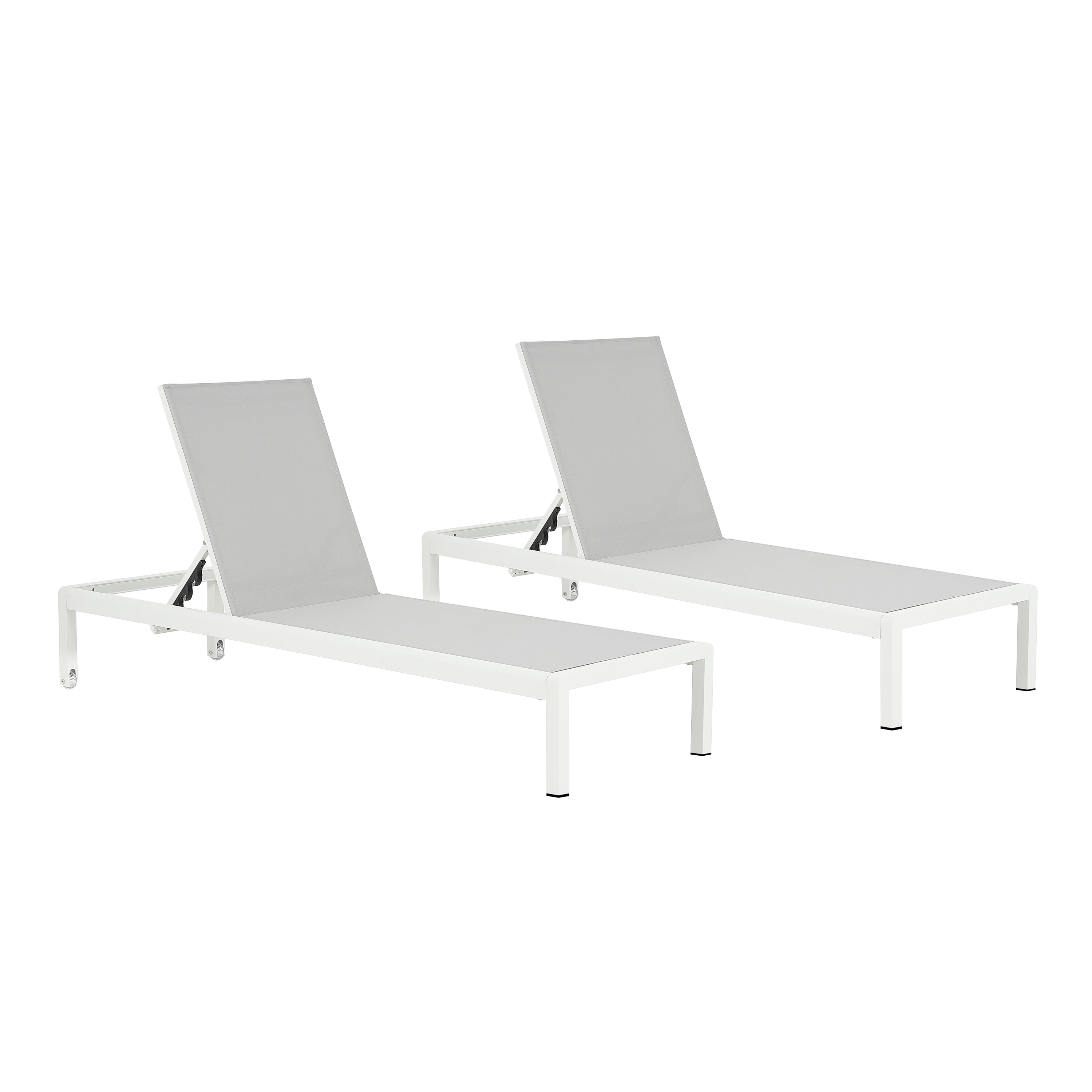Outdoor Chaise Lounge Chair Set of 2