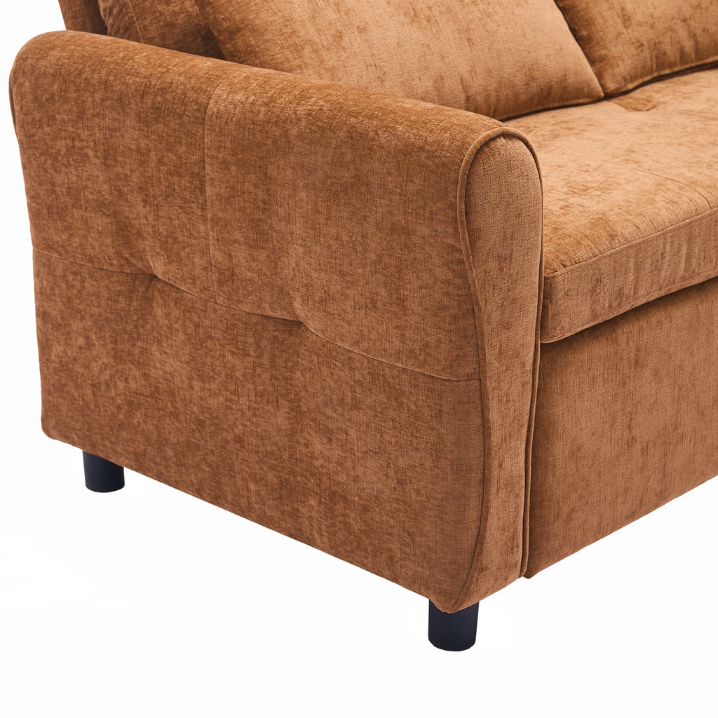 2-in-1 Sofa 82" Three-Seater Sofa with a Sofa Bed and Reversible Recliner