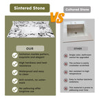 43"x22" Bathroom Vanity Top with Undermount Sink and Backsplash