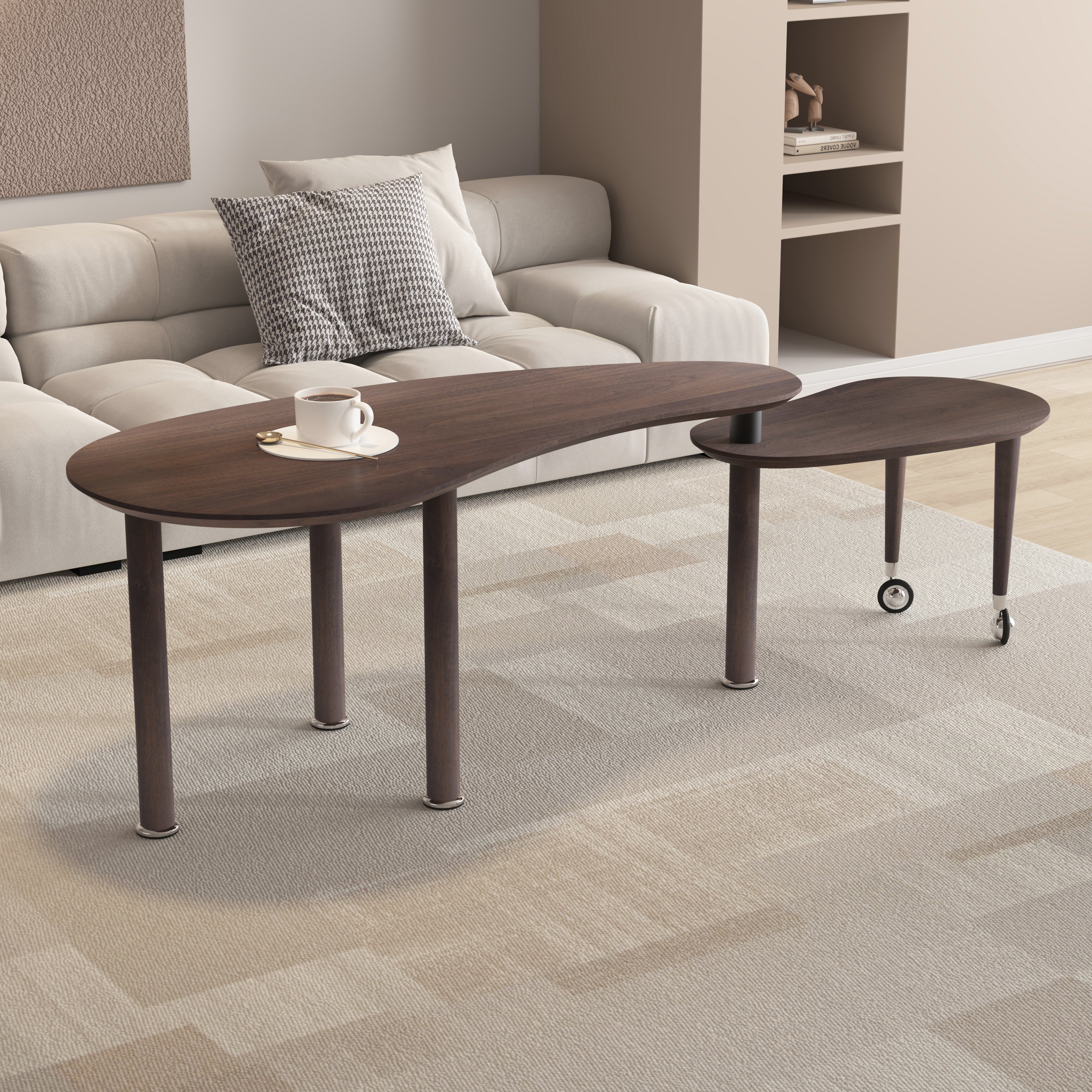 360 Degree Rotatable Coffee Table