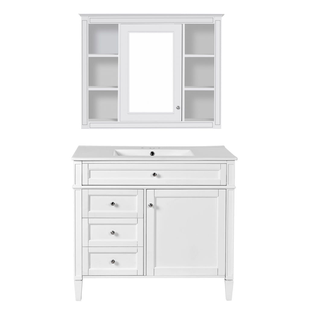 36" Bathroom Vanity with Medicine Cabinet