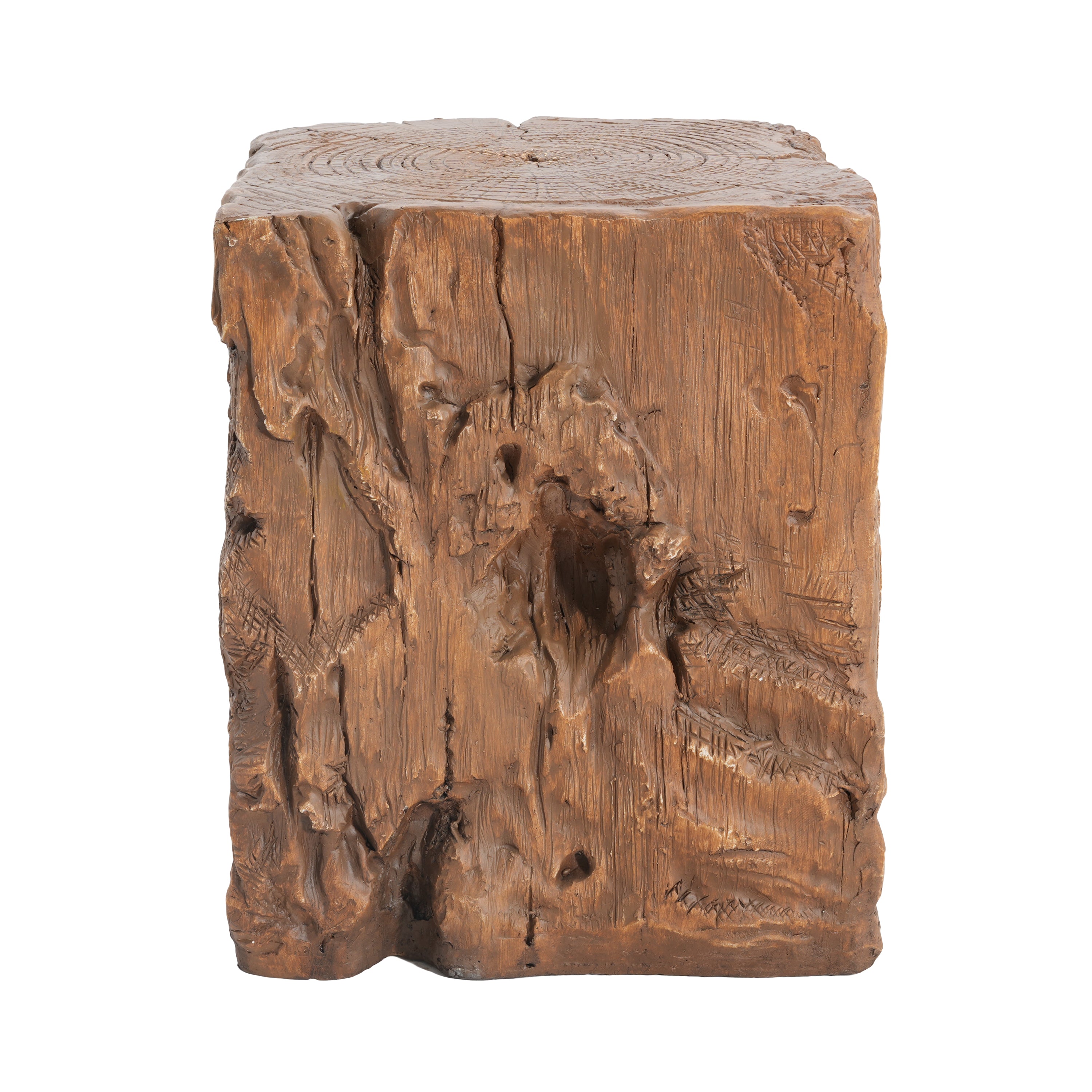 Amira Outdoor and Indoor Stump Shape MGO Side Table