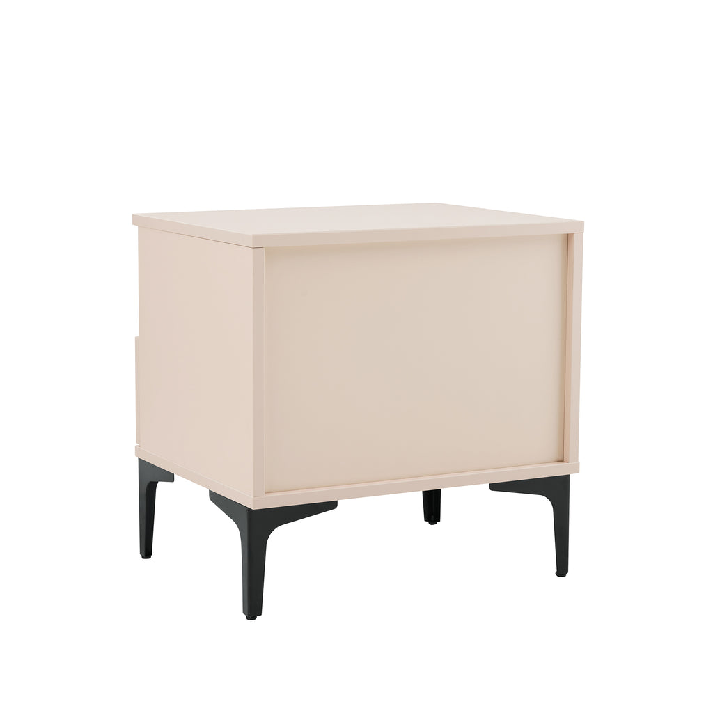 Amara 20" Nightstand in Pale Rose