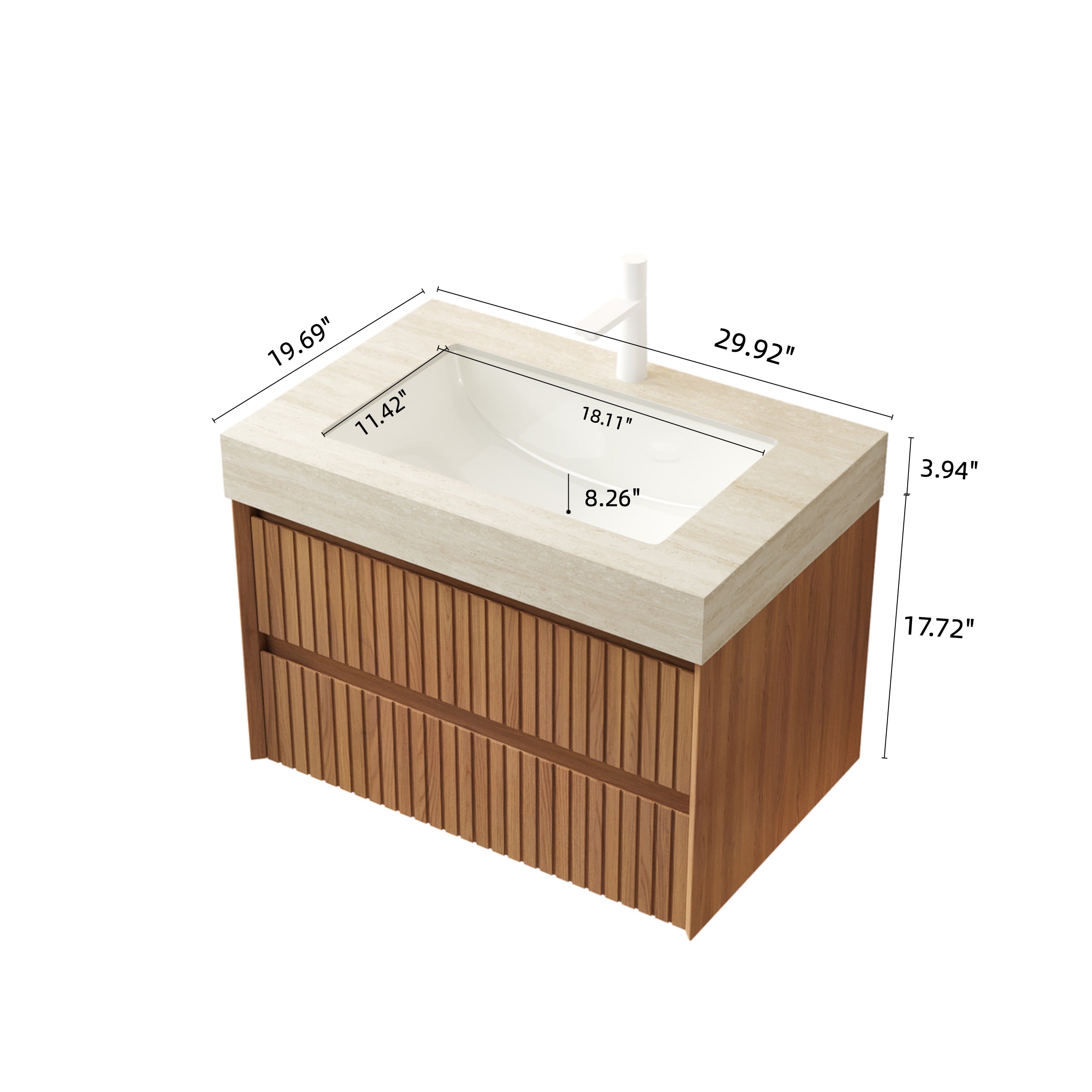 Tilley 30" Bathroom Vanity & Sink