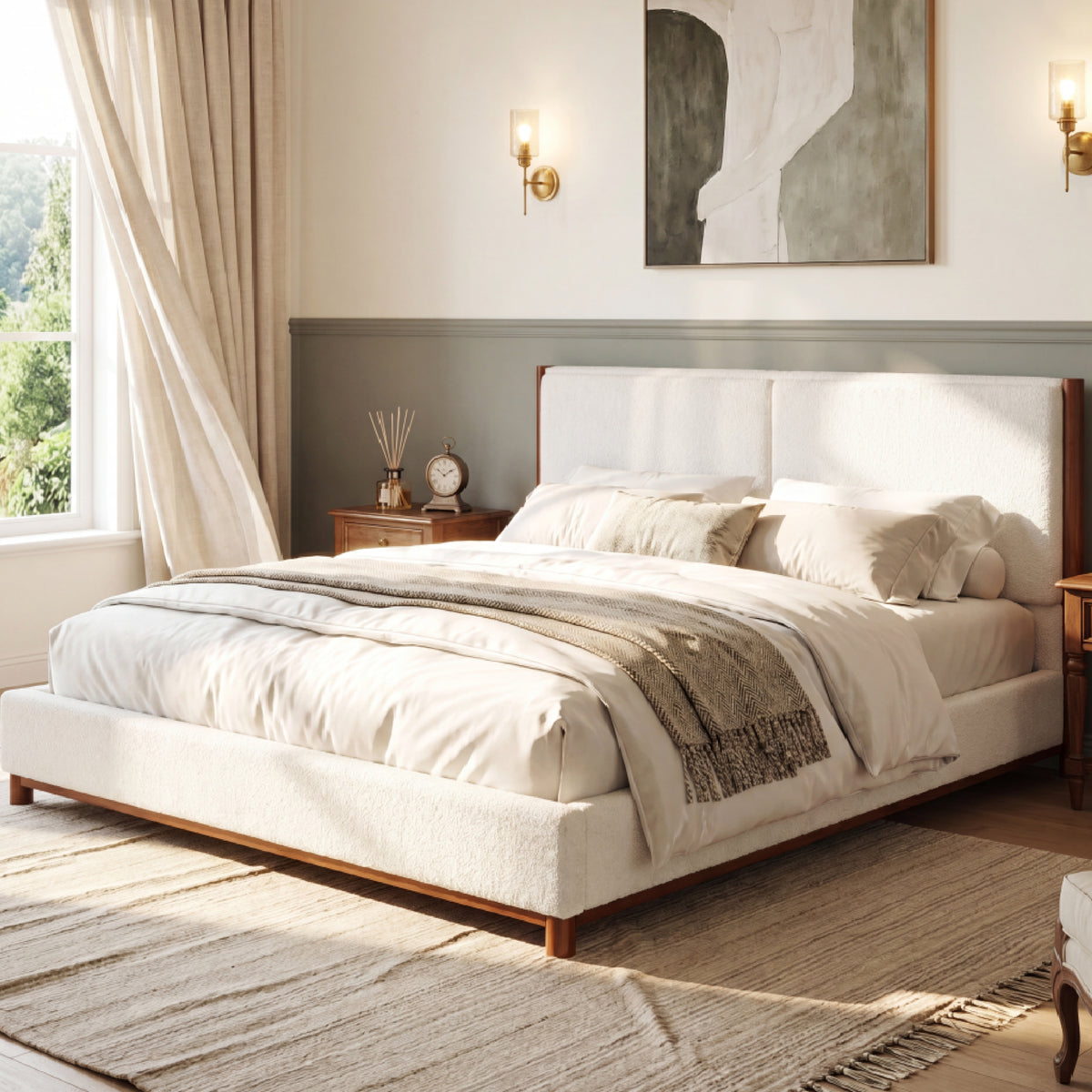King Size Upholstered Bed Frame