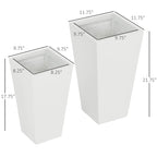 Flower Pots 2-Pack Outdoor Planter Set