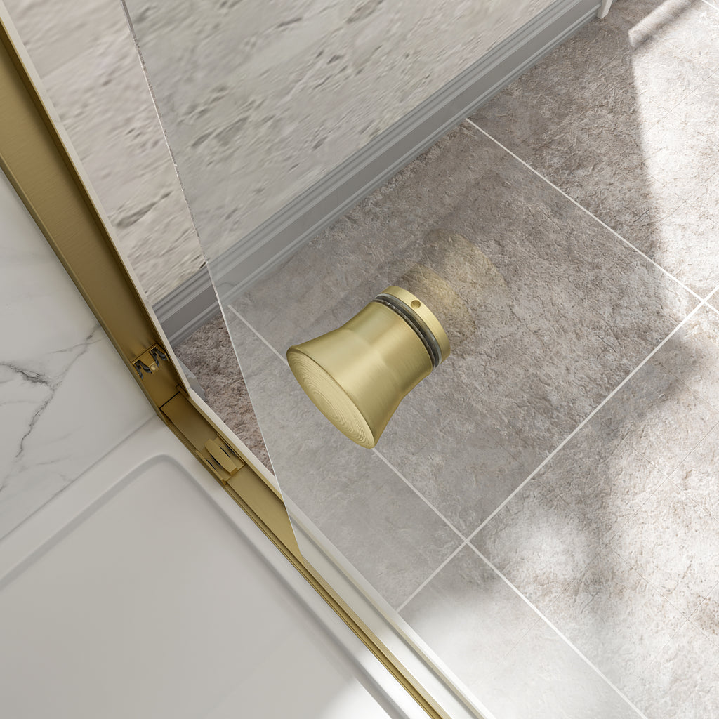 55"-60" W x 72" H Brushed Shower Door