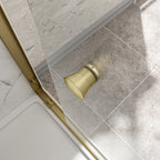55"-60" W x 72" H Brushed Shower Door