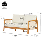 4-Piece Outdoor Sofa Set with Cushions