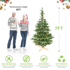 8ft Pre-Lit Christmas Tree with 500 Warm White Lights
