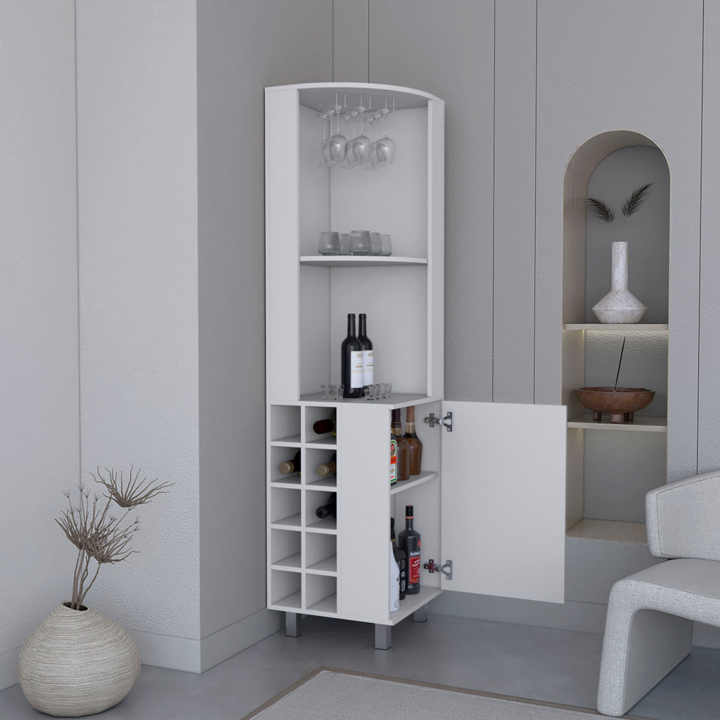 Kaia 70" Tall Corner Bar Cabinet