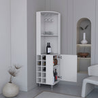 Kaia 70" Tall Corner Bar Cabinet