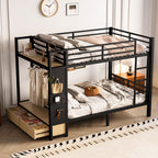 Full Over Full Size Metal Bunk Bed for Teens
