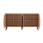 Jodie 65" Fluted Sideboard in Maple