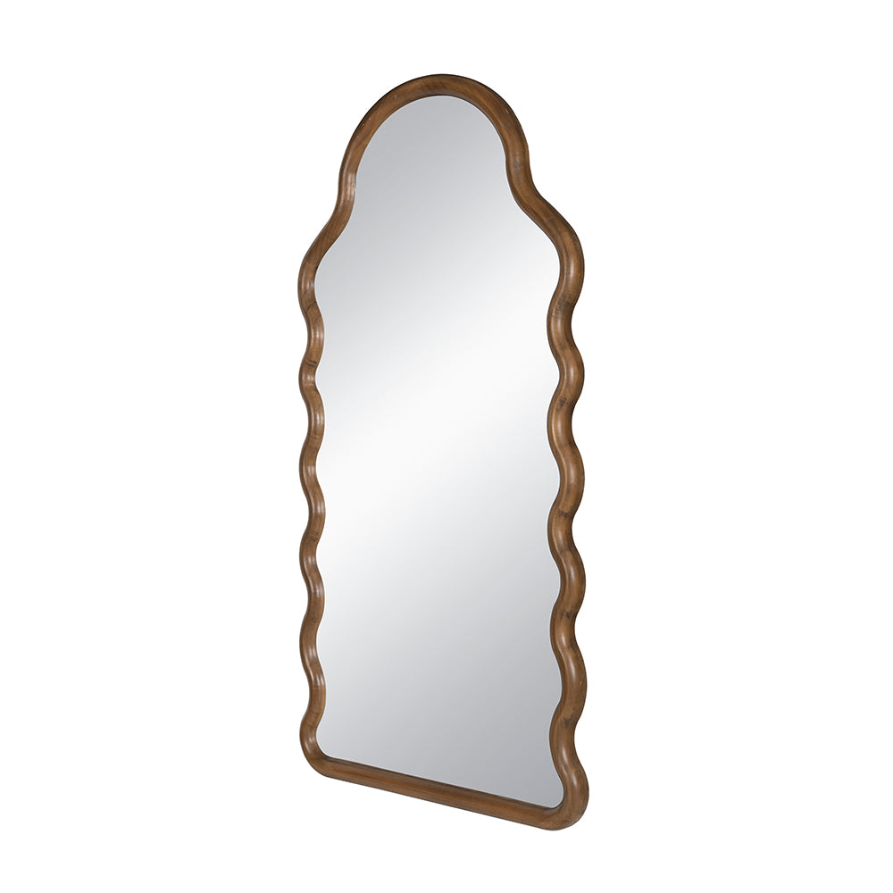 Arch Wood Mirror with Unique Frame