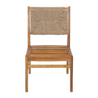 Outdoor 7 Pieces Acacia Wood Dining Set with Taiga 69 Table and Teak Finish