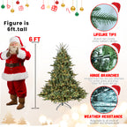 7.5FT Full-Shape Christmas Tree with 850 UL Lights