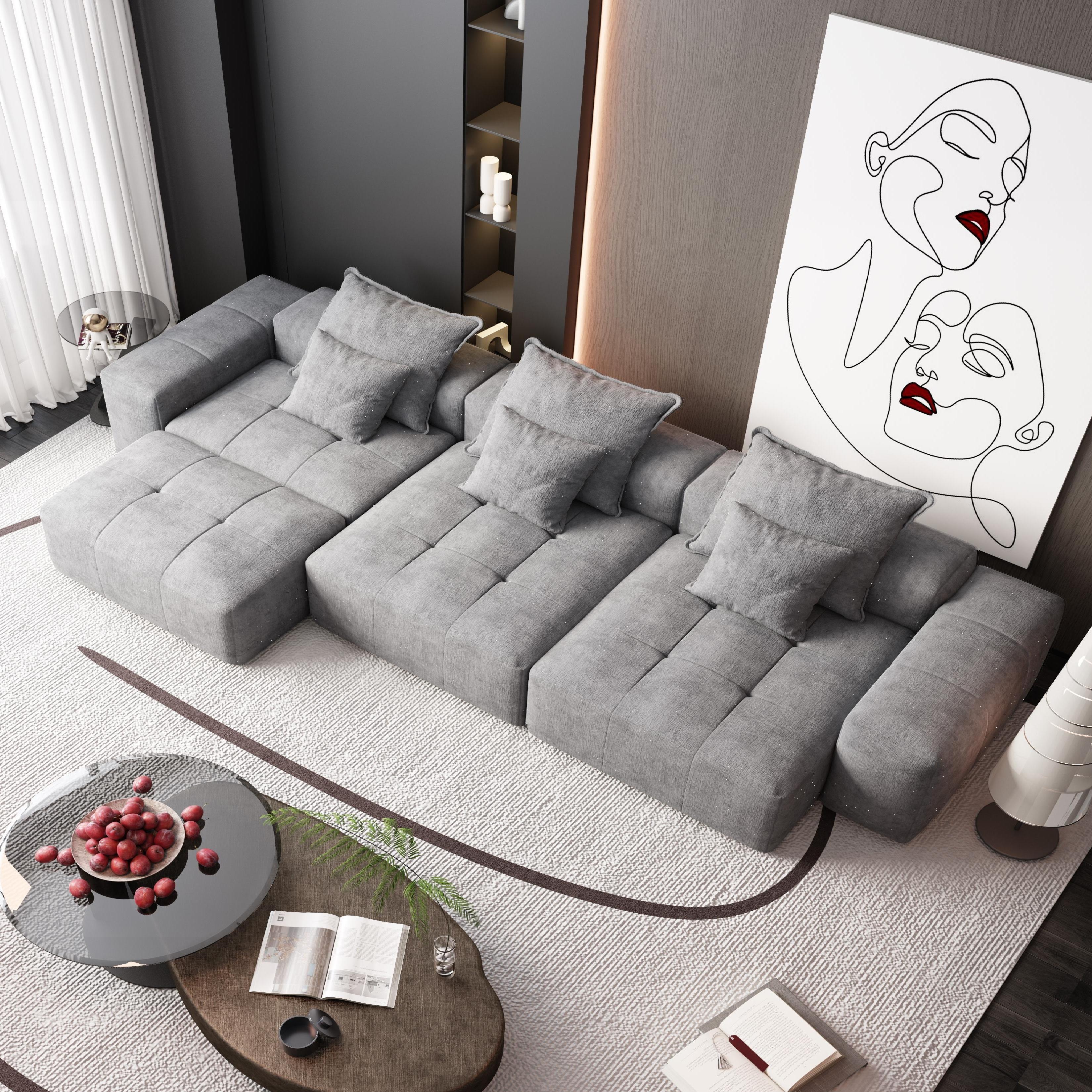 Modern Oversized Modular Sectional Sofa