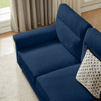 82" Modern Compressed Snowfleece Fabric 3-Seater Sofa
