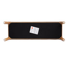 Farmhouse Wooden Storage Bench with Soft Cushion – Turned Spindle Legs