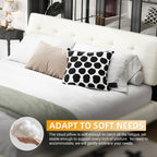 King Size Bed Frame with Tufted Headboard