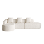 111.8-Inch L-Shaped Curved Modular Sofa