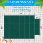Pool Safety Cover for 16x32ft Rectangular Inground Pools