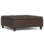 Harrison 40 Inch Wide Large Square Coffee Table Storage Ottoman