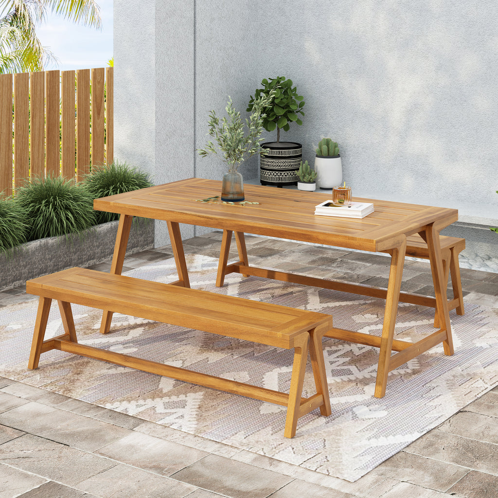Outdoor 3-Piece Picnic Table Set