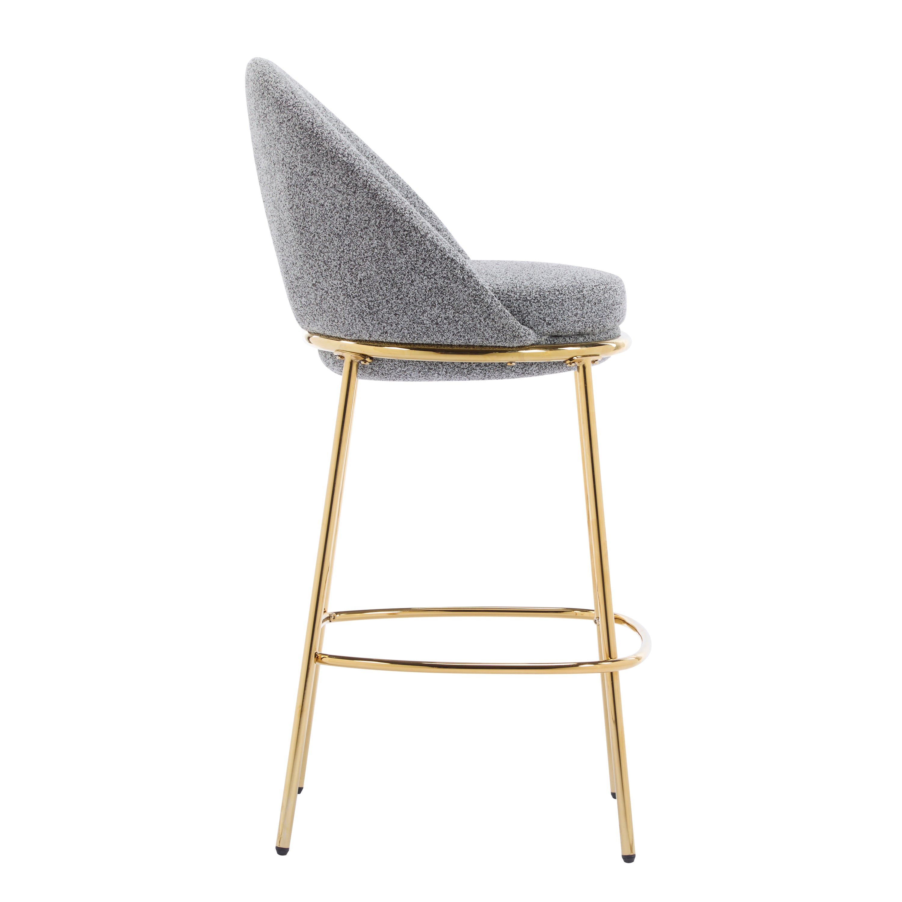 Celano Indoor Metal Upholstered Barstool