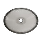 Lina 20'' Bathroom Yuanbao Shape Crystal Glass Sink without Faucet