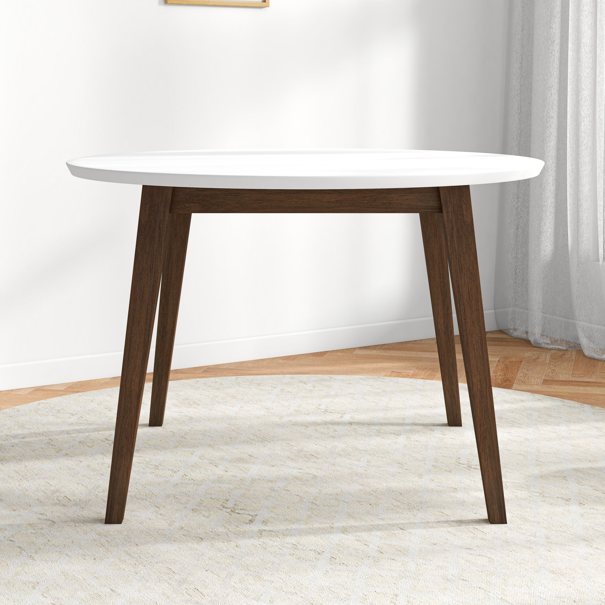 Paloma Mid-Century Modern Round Dining Table