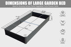 Galvanized Raised Garden Bed, Outdoor Planter Garden Boxes