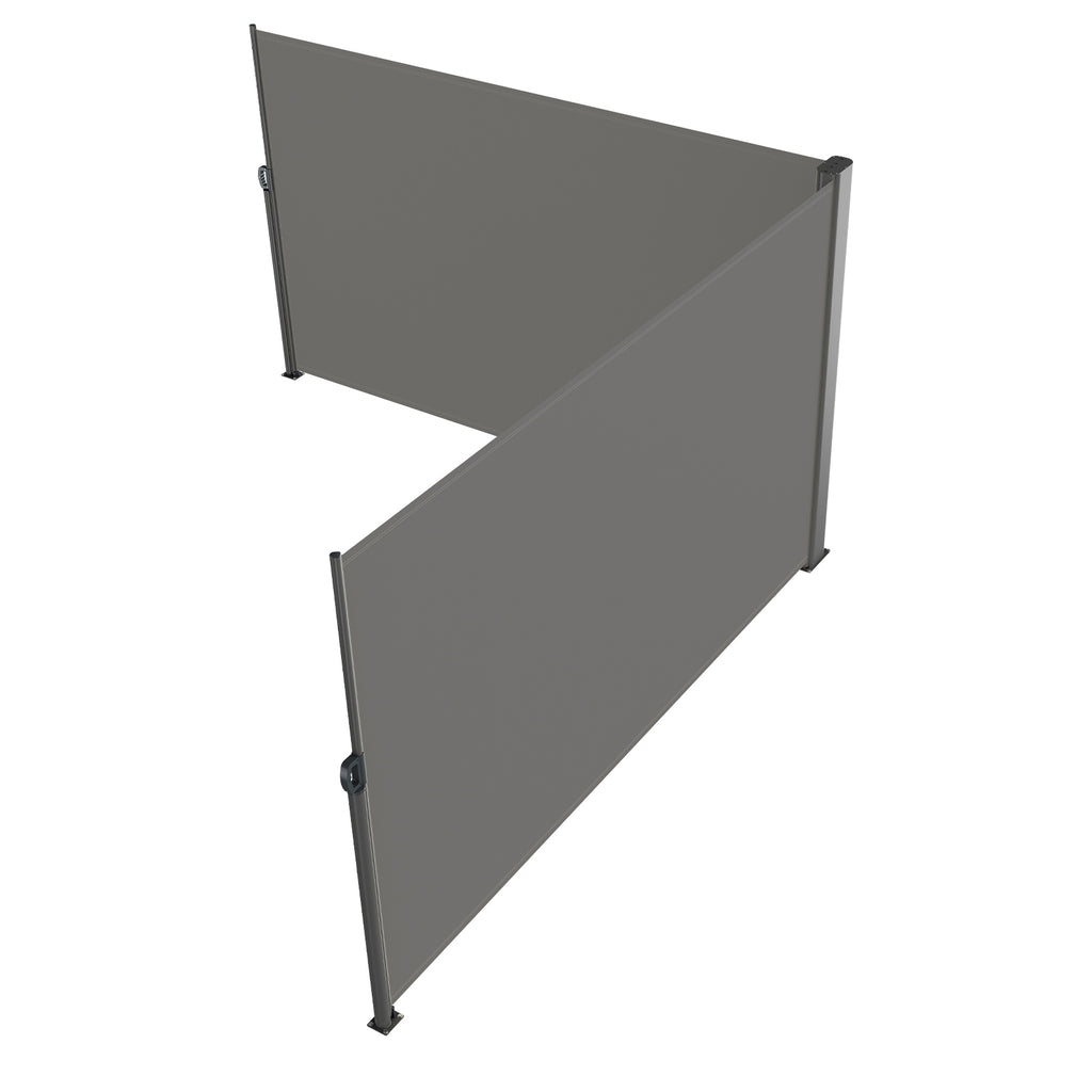 Retractable Side Awning 71''x 236'' Aluminum
