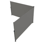Retractable Side Awning 71''x 236'' Aluminum
