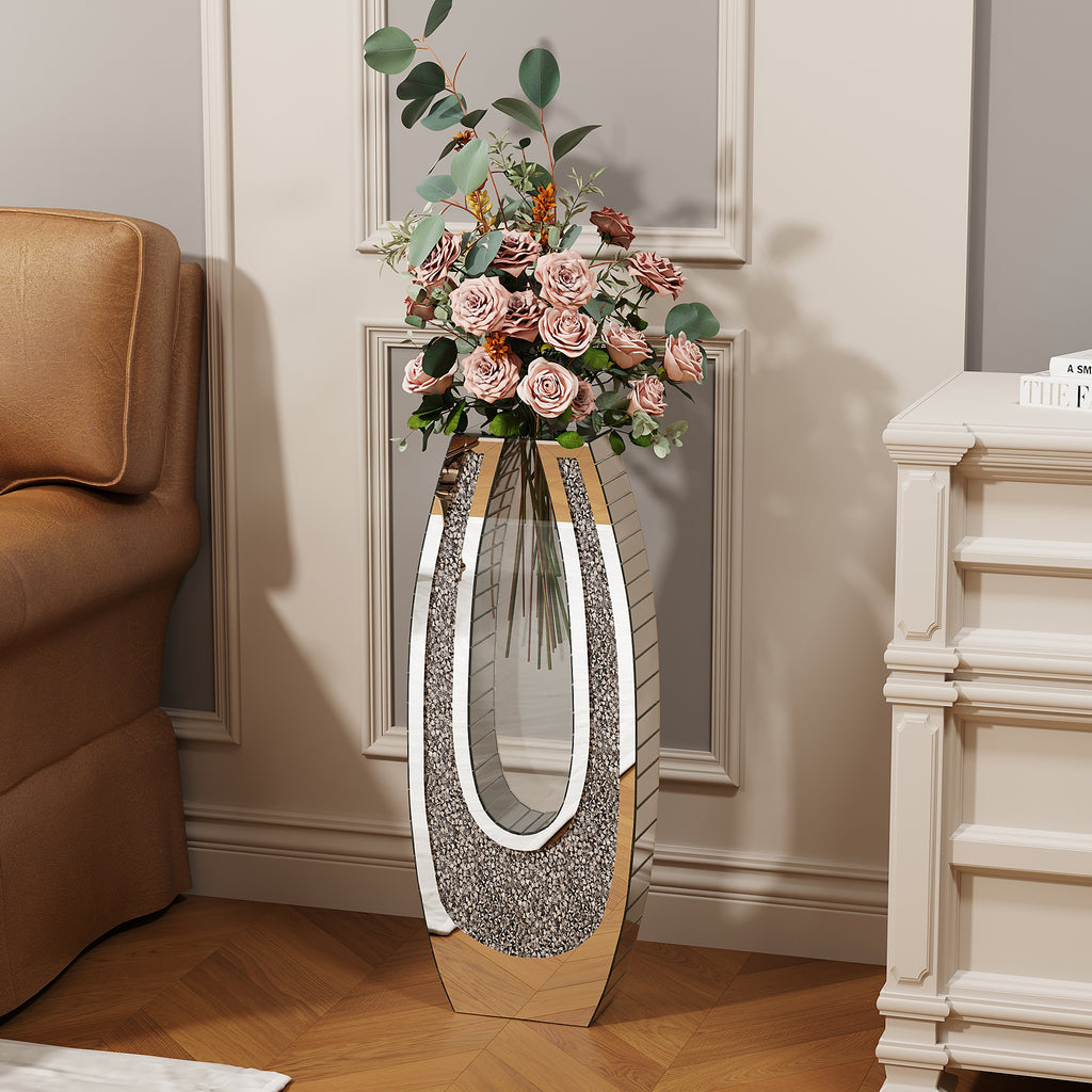 24.01" U-Shaped Floor Vase