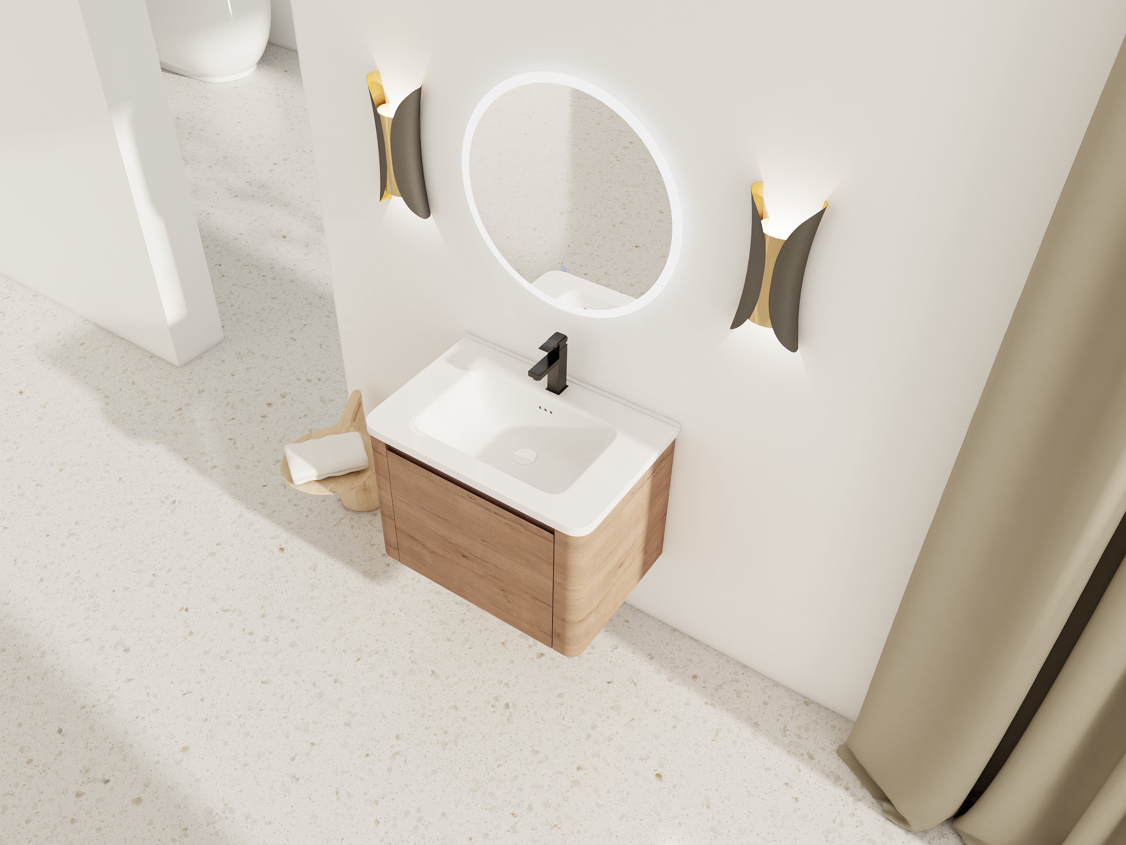 28'' Wall-Mounted Bathroom Vanity