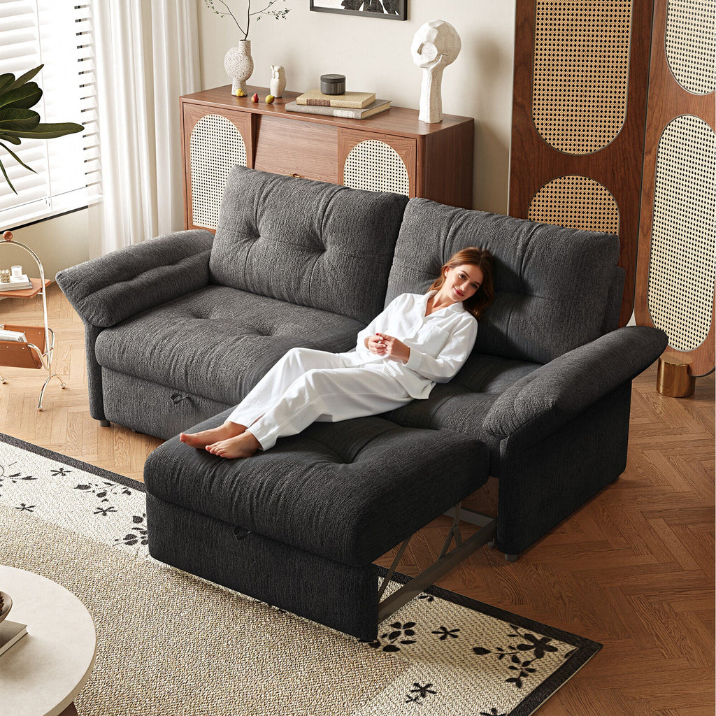 Multi-Functional Sofa with Convertible Bed